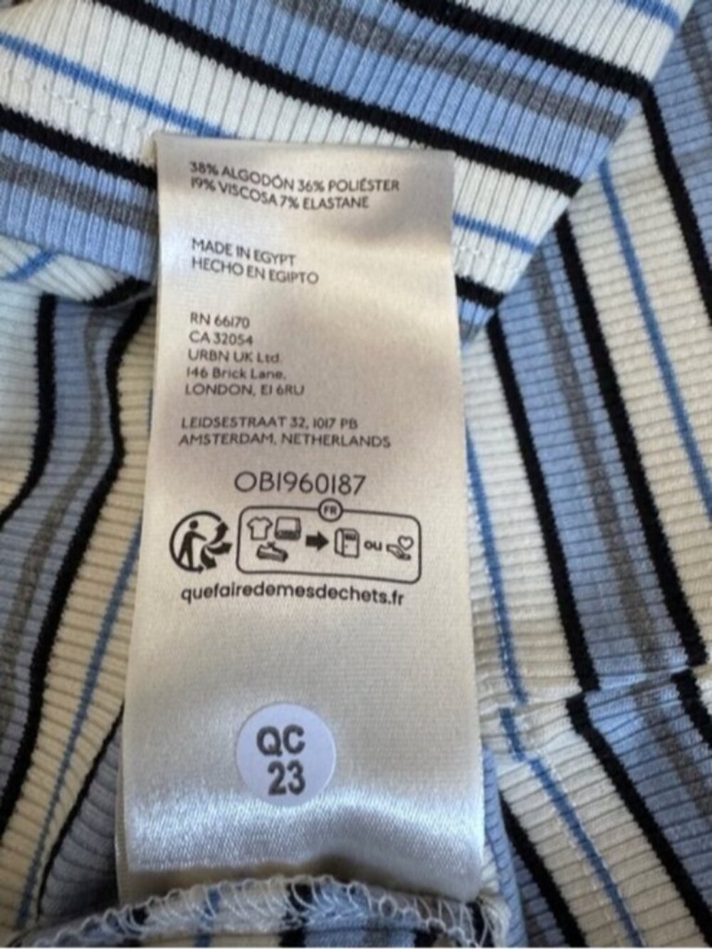 NWT Size S - Anthropologie Retro Stripe Baby Tee by Maeve (NWT US$ 48) - Picture 16 of 16